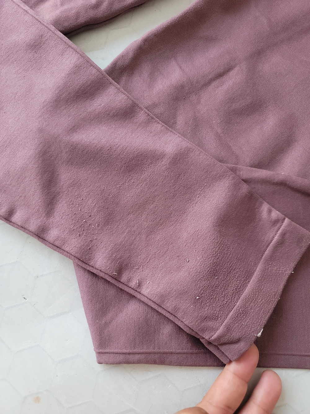 BLANQI Large 2-Pk Athletic Maternity Leggings Olive Green (Cropped) Mauve (7/8) - Picture 10 of 10